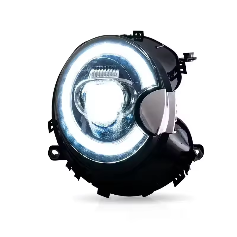 Vekto LED headlights assembly for BMW MINI R55 R56 R57 2007-2013, showing the headlight design and LED components.