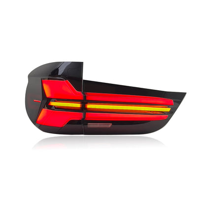 Vekto LED taillights for BMW X5 F15 2014-2018, showing sleek, modern tail light design with red and clear lenses.