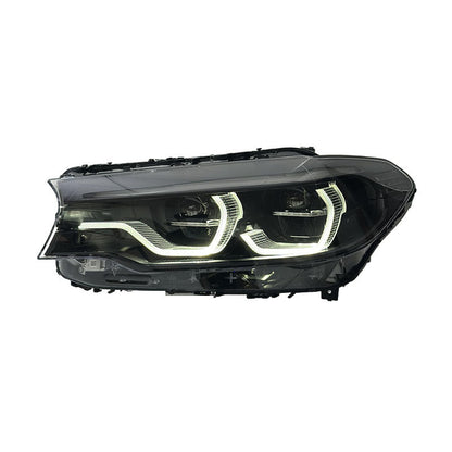 Vekto triple-color LED tail lights for BMW G30 G38 5 Series and M5 2018-2020, showing vibrant red, amber, and clear LED design.