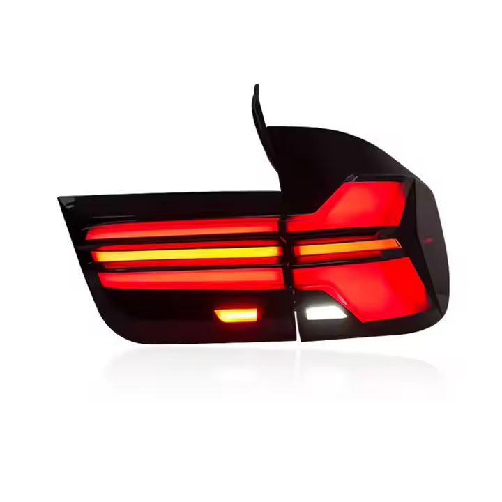 Vekto BMW X5 E70 2007-2013 LED tail lights rear lamp assembly showing sleek red and clear lens design