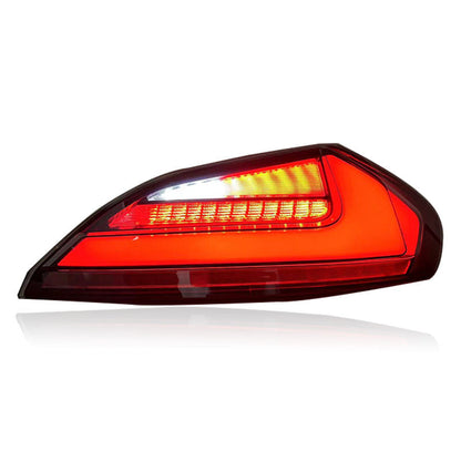 Vekto LED taillights for BMW Z4 E89 2009-2016 showing illuminated red and clear lenses on the rear of the car.