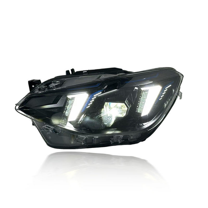 Vekto Snake Eyes style dual LED headlights assembly for BMW 1 Series F20 F21 2012-2014, featuring modern design and bright LED DRLs.