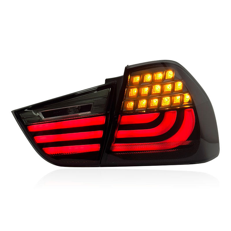 Vekto LED tail lights for BMW 3 Series E90 2009-2012, rear taillights with bright LED design and clear lens.