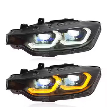 Vekto LED headlights assembly for BMW 3 Series F30 F31 F35 2012-2019, showing front view of the headlight unit