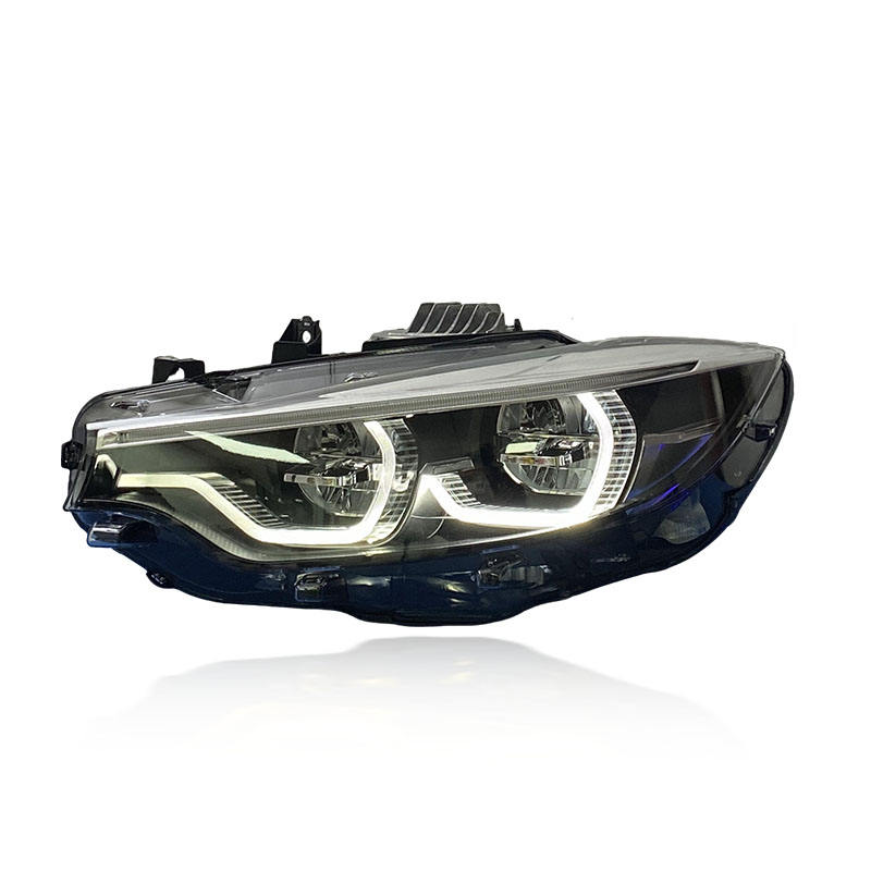 Vekto V2 IKON dual-color LED headlights for BMW F32 F36 F80 F82 2014-2020, showing front view with dual-color lighting