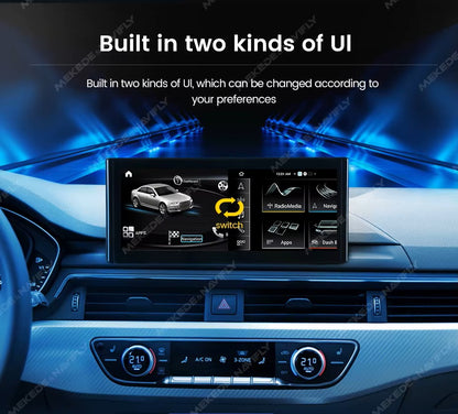 MNX Upograde Touchscreens for Audi A4 S4 A5 S5 B9 2016-2020 features Android/CarPlay 10.25 and 12.5" Multimedia Touchscreen