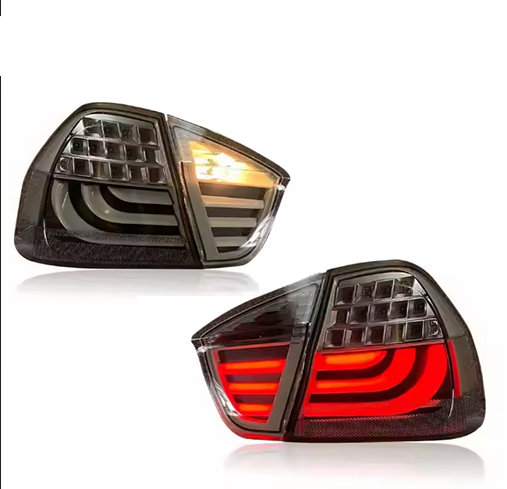 Vekto LED tail lights for BMW 3 Series E90 2005-2008, showing sleek red and clear lens taillight design.