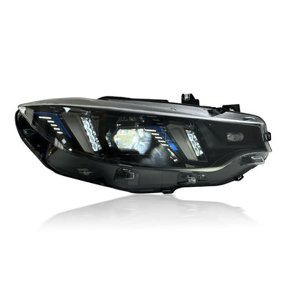 Vekto Snake Eye dual-color LED headlights for BMW F32/F36/F80/F82 M3 M4 2013-2019, showing sleek headlight design with dual-color LEDs.