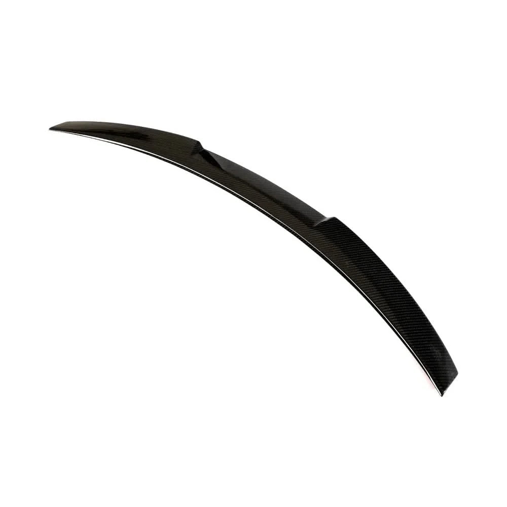 K2 Industries dry carbon fiber M Design rear wing spoiler for BMW G22 4 Series and G82 M4 coupe, featuring sleek aerodynamic styling.