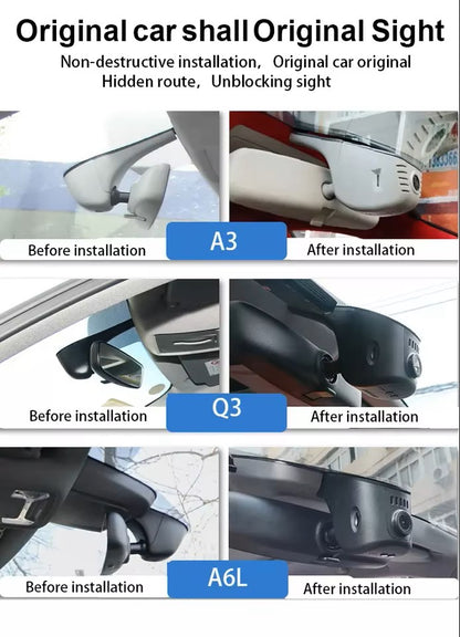 Bayern Automotive OEM - Fit Hidden 4K Dash Camera with Plug & Play Harness