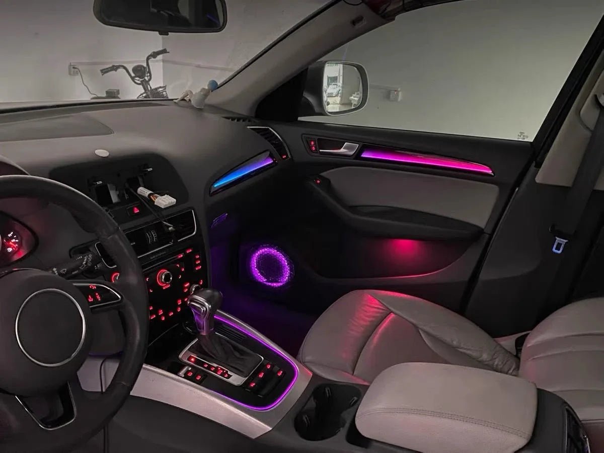 Audi A4 B8 Interior 64-Color Symphony LED Ambient Light Kit 2009 - 2016 - AudiGear.com - Interior Lighting