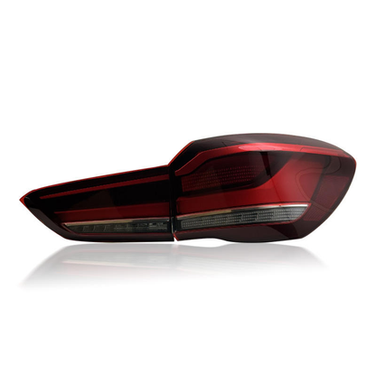 Vekto LED tail lights for BMW X1 F48 F49 2016-2021, showing sleek, bright rear lighting with clear lens and modern design.