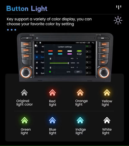 Upgrade Touchscreen for Audi A3 2003-2013 featuring Android 11 CarPlay