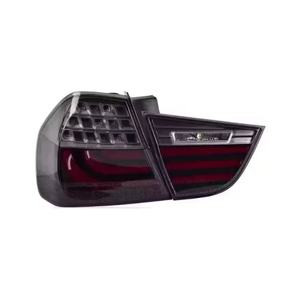 Vekto LED tail lights for BMW 3 Series E90 2009-2012, rear taillights with red and clear lens design.