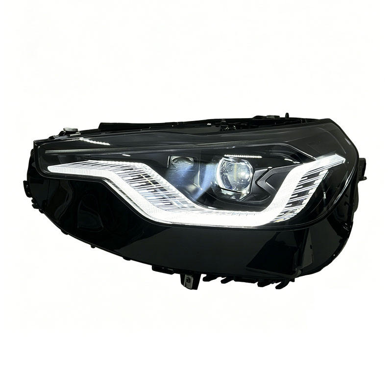 Vekto Smoke and Shadow Laser dual-color LED headlights for BMW M2 G42 and 2 Series 2022+ showing illuminated headlight assembly