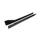 Carbon fiber side skirt extensions for BMW G82 and G83 M4 by K2 Industries, showcasing sleek, aerodynamic design.