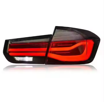 BMW 3 Series F30/F35 LED tail lights rear lamp assembly by Vekto, showing the sleek red and clear lens design for 2013-2016 models.