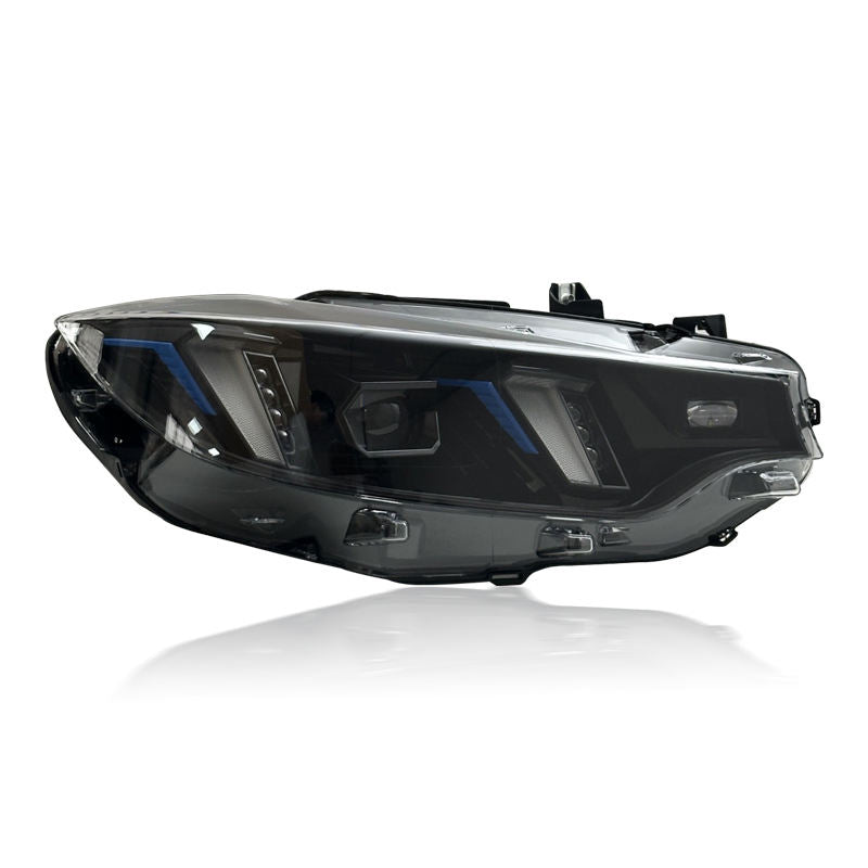 Vekto Snake Eye dual-color LED headlights for BMW F32, F36, F80, F82 M3 & M4 2013-2019, showing close-up of headlight design