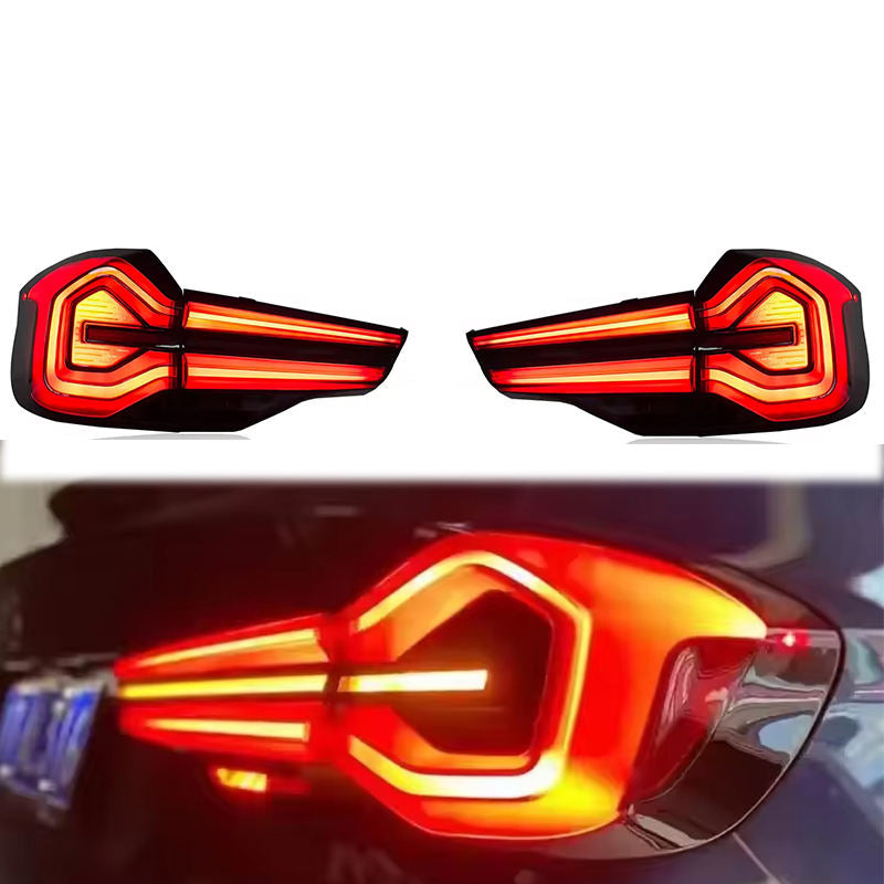 Vekto LED taillights for BMW X3 G08/G01 2018-2022, showing sleek, modern tail light design with red and clear lenses.
