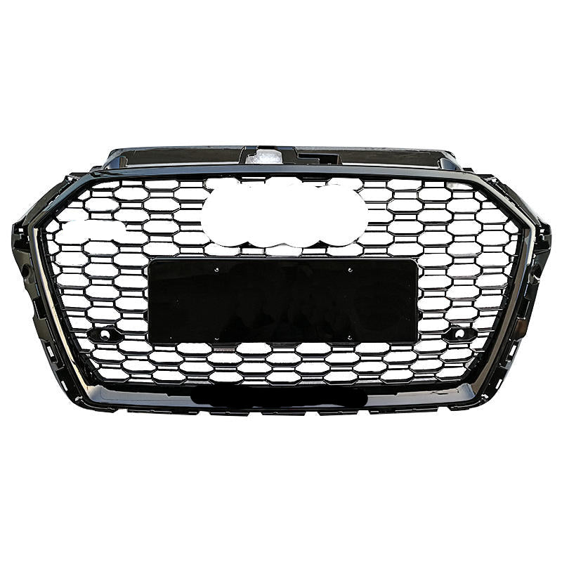 RS3 Style Honeycomb Mesh Grille fits Audi A3 S3 8V.5 2017-2019 RS3 Facelift Mesh Grill Quattro Style