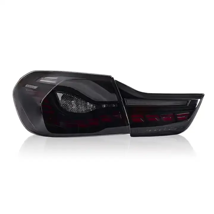 Vekto OLED GTS style smoked red taillights for BMW 4 Series F32 F82 2012-2018, featuring sleek, modern LED design.