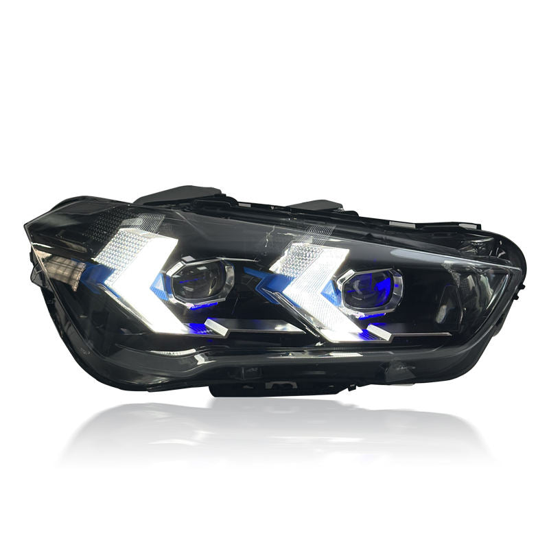 Vekto LED headlights for BMW X1 E84 2011-2015, showing the bright, modern headlight design with clear lens and LED lighting elements.