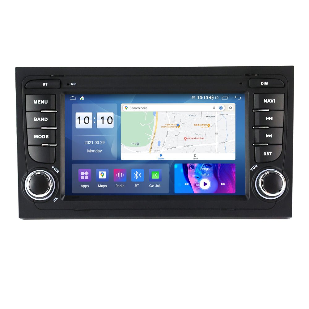 Mekede 7"Touchscreen Upgrade for Audi A4 Cabriolet 2003-2009 Android/CarPlay 8GB/128GB with 4G Ready Multimedia - AudiGear.com - Touchscreen