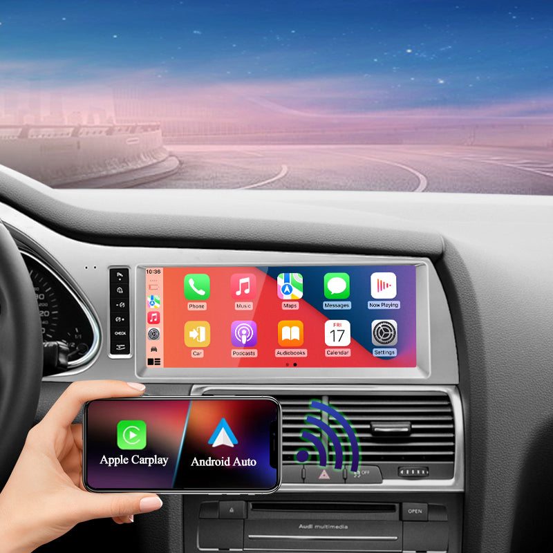 Upgrade Touchscreen fits Audi Q7 2005-2015 10.25" 8-Core Android14 Wireless CarPlay with GPS-Navigation