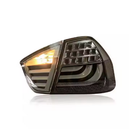 Vekto LED tail lights for BMW 3 Series E90 2005-2008, showing sleek red and clear lens taillight assembly with modern design.