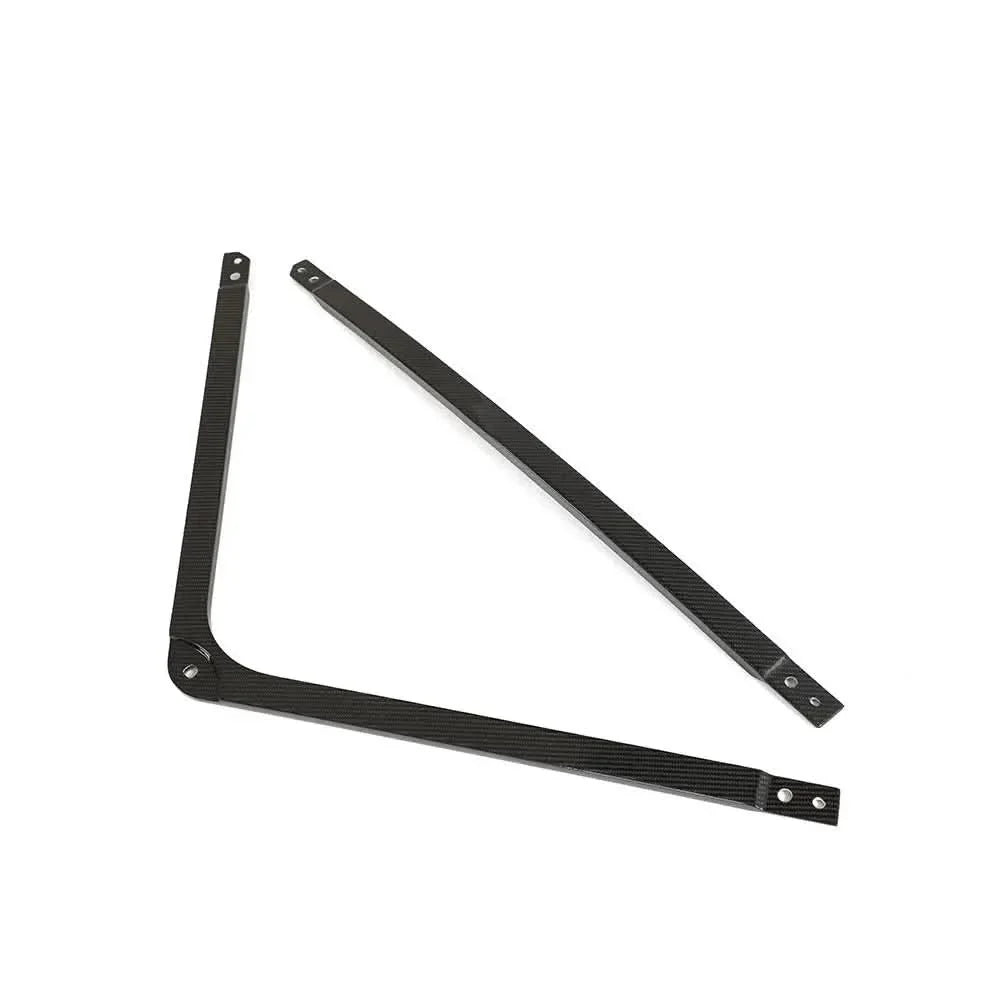 K2 Industries carbon fiber engine strut brace for BMW G80 M3 and G82/G83 M4, high-performance engine bay upgrade