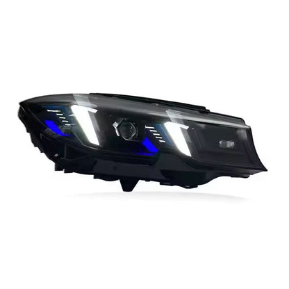 Vekto Snake Eyes Laser LED headlights for BMW 3 Series G20 and M3 G80, 2022-2024, showing sleek headlight design with laser accents.