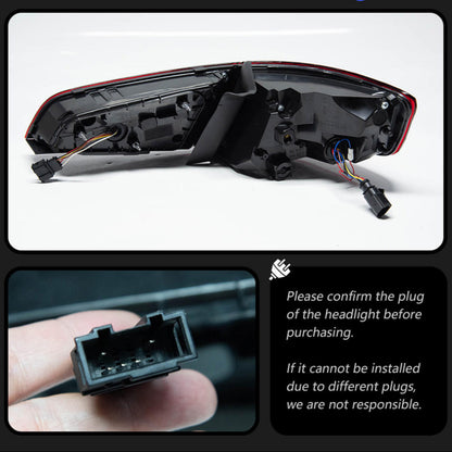 Upgrade Dynamic Animation LED Taillights fit Audi A3 2013-2019 Hatchback Signal Rear Stop Brake Reverse