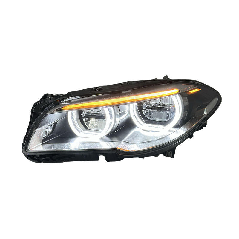 Vekto dual-color LED headlights for BMW F10/F18 5 Series 2011-2017, showing the headlight design with dual-color LEDs.