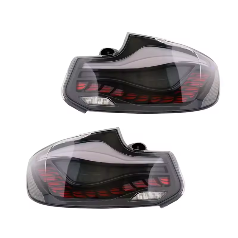 Vekto BMW 2 Series F22/F23 Dragon Scale GTS Style LED tail light assembly showing sleek taillight design and LED accents.