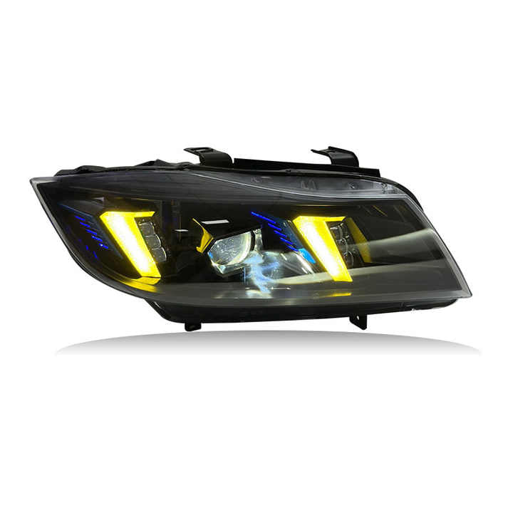 Vekto Snake Eye LED headlights for BMW 3 Series F30/F35 2013-2018, showing sleek design and bright illumination.
