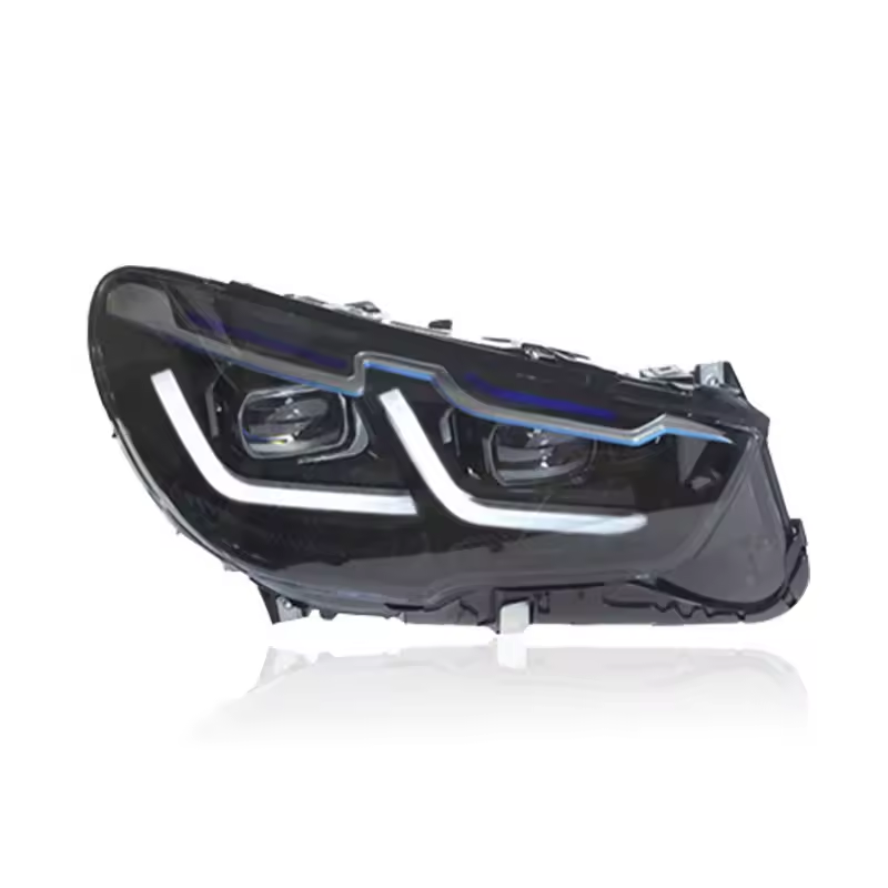 Vekto full LED headlights assembly for BMW 5 Series F07 GT 2010-2017, showing the detailed headlight design and LED components.