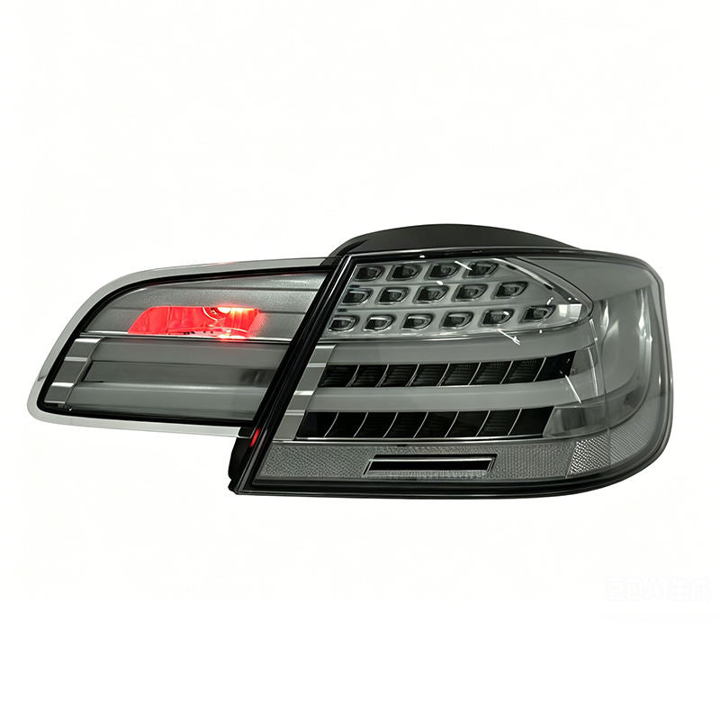 Vekto LED clear tail lights for BMW 3 Series E93 and M3 convertible, 2006-2012, showing sleek, modern rear illumination.