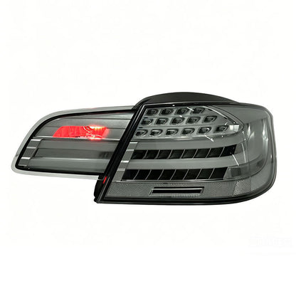 Vekto LED clear tail lights for BMW 3 Series E93 and M3 convertible, 2006-2012, showing sleek, modern rear illumination.