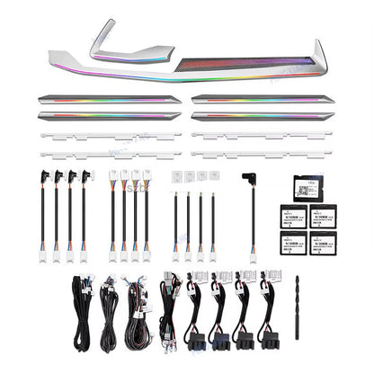 Decorative LED Lighted panels and strip kit fit Audi A3 2021-2025