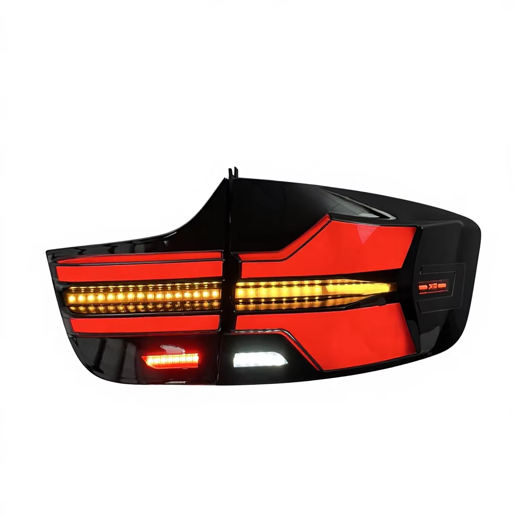 Vekto LED taillights for BMW X6 E71 2007-2014 showcasing sleek red and clear lens design for enhanced visibility.