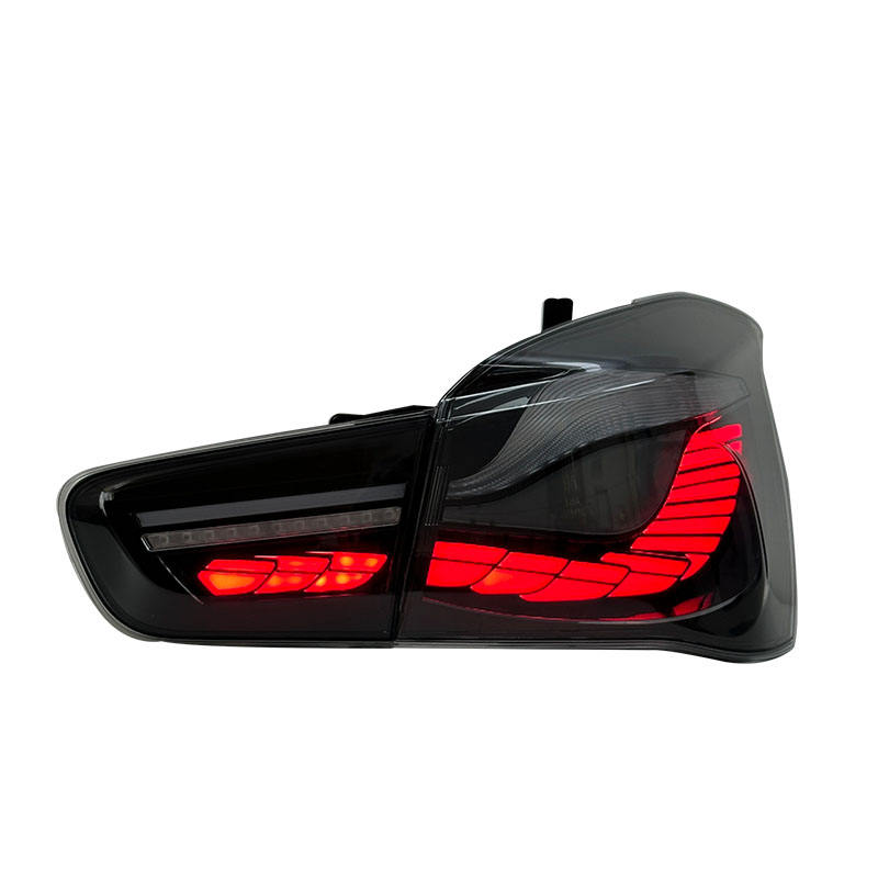 BMW 1 Series F20 F21 Dragon Scale Style LED taillights by Vekto, featuring intricate LED design for 2015-2018 models.