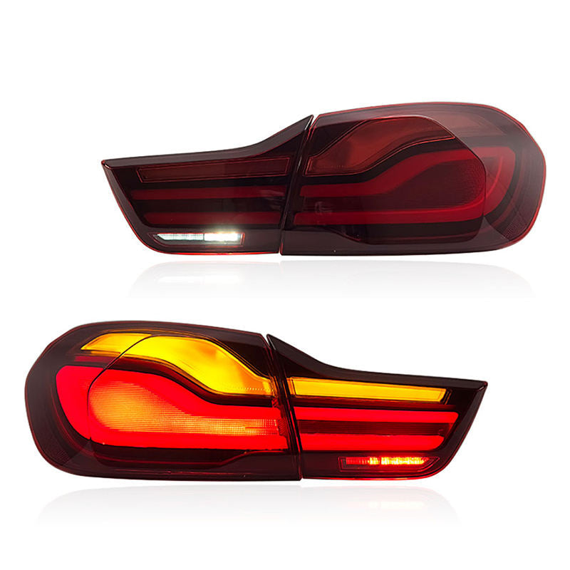 Vekto LED tail lights for BMW 4 Series F32/F82 2014-2020, showing sleek red and clear taillight design.