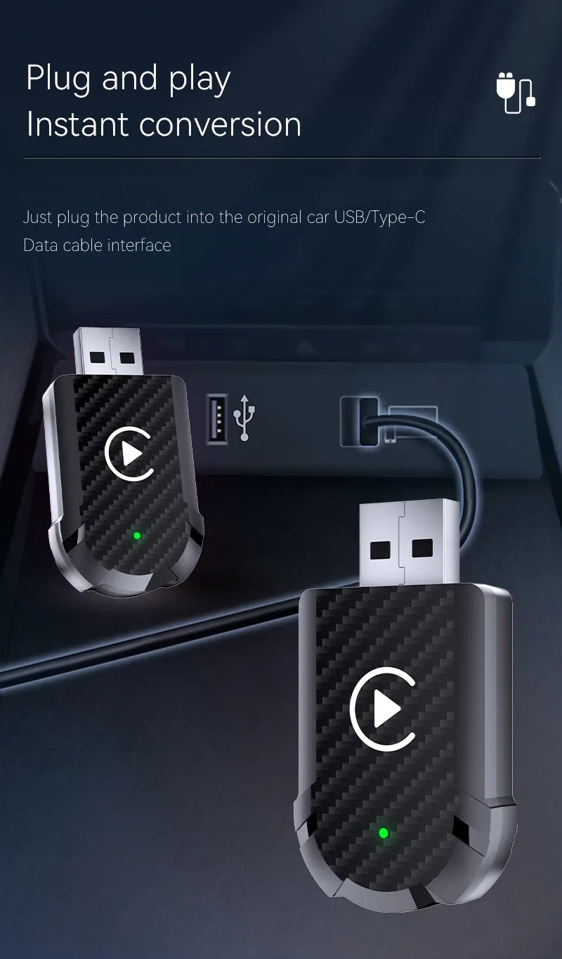 Bayern MotorWerks CarPlay Android Wireless Mini USB Adapter