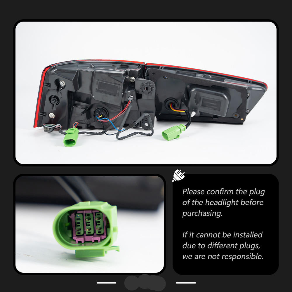 Upgrade Dynamic LED Animation Taillight fits Audi A6 S6 C7 2012-2015 Dynamic Animation Signal Rear Stop Brake Reverse