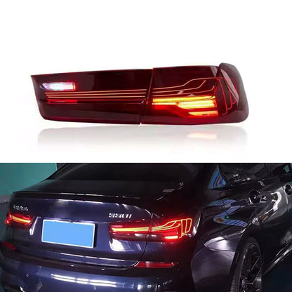 Vekto CSL style LED tail lights for BMW 3 Series G20 and M3 G80, featuring modern, sleek taillight design.