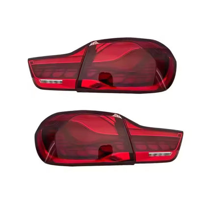 Vekto GTS Style OLED LED tail lights for BMW 4 Series F32/F33/F36 and F82/F83 M4, featuring sleek design and bright illumination.