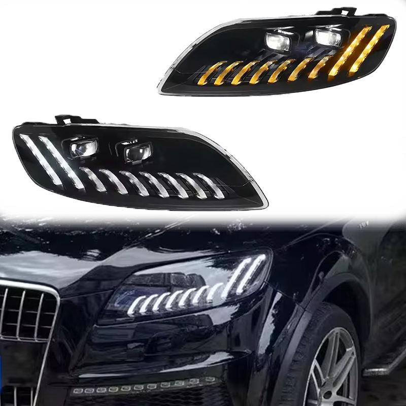 LED Headlights for Audi Q7 2006–2015 Plug-and-Play Headlight Assembly - AudiGear.com - Headlights
