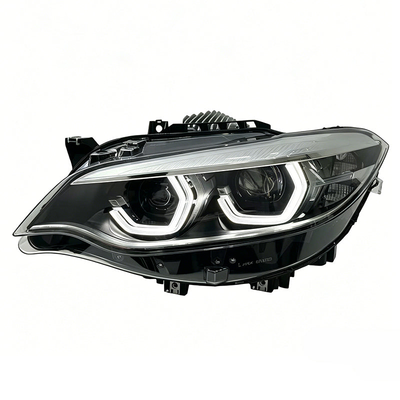 Vekto triple color LED headlight assembly for BMW 2 Series F22 F23 F87, showing the multi-color LED design and headlight components