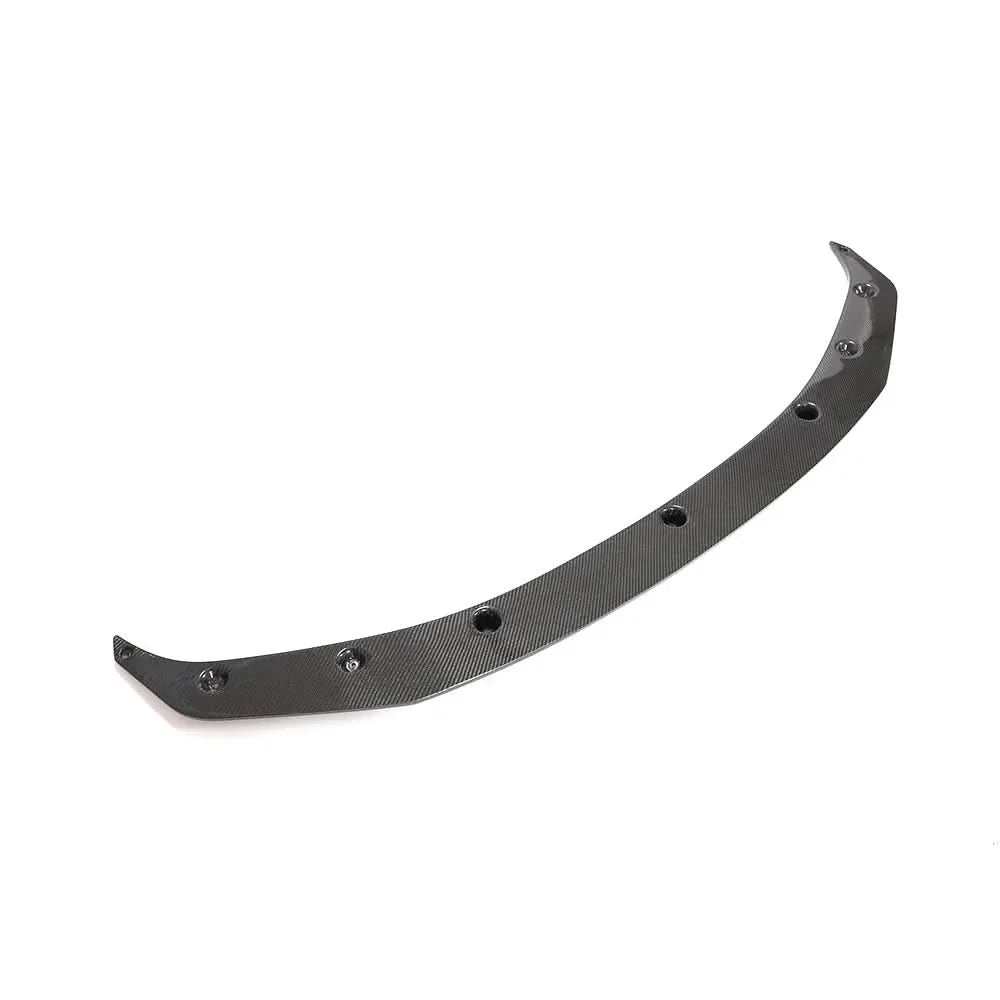 BMW M2 Competition GTS-Style carbon fiber front splitter by K2 Industries, showcasing the sleek aerodynamic design and textured finish.