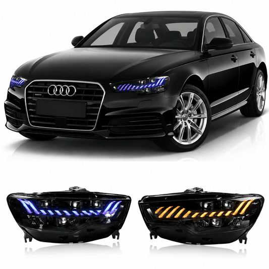 LED Headlights Assembly for Audi A6 (2012–2015) - AudiGear.com - Headlights
